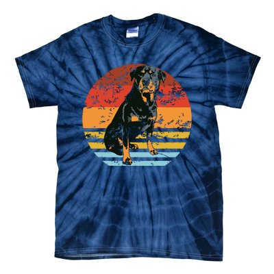 Rottweiler Dogs Retro Style Rottie Cool Cute Pet Doglover Tie-Dye T-Shirt