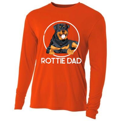 Rottie Dad Rottweiler Cooling Performance Long Sleeve Crew