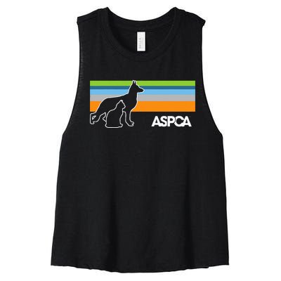 Retro Dark Women's Racerback Cropped Tank