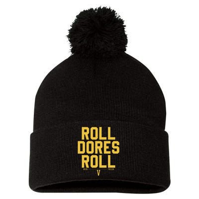 Roll Dores Roll 40 35 Pom Pom 12in Knit Beanie