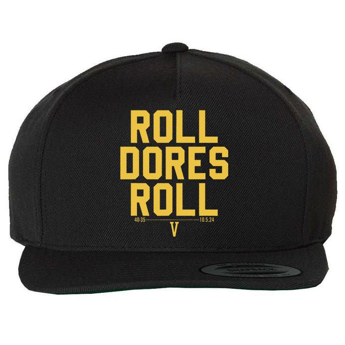 Roll Dores Roll 40 35 Wool Snapback Cap