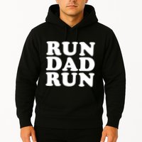 Run Dad Run Marathon Running Spectator Hoodie