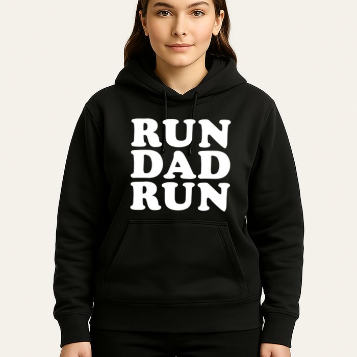 Run Dad Run Marathon Running Spectator Hoodie