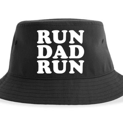 Run Dad Run Marathon Running Spectator Sustainable Bucket Hat