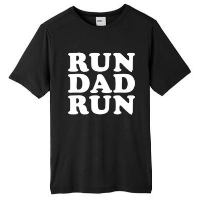 Run Dad Run Marathon Running Spectator Tall Fusion ChromaSoft Performance T-Shirt