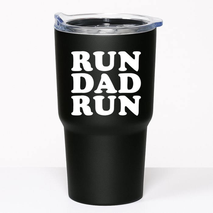 Run Dad Run Marathon Running Spectator Tumbler