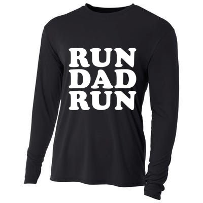 Run Dad Run Marathon Running Spectator Cooling Performance Long Sleeve Crew