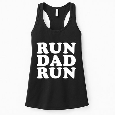 Run Dad Run Marathon Running Spectator Womens Tank Top