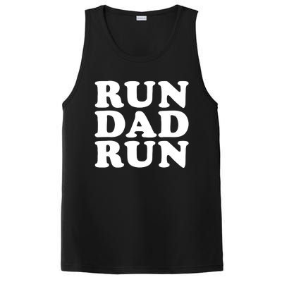 Run Dad Run Marathon Running Spectator PosiCharge Competitor Tank