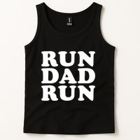 Run Dad Run Marathon Running Spectator Tank Top