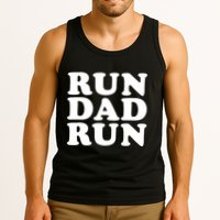 Run Dad Run Marathon Running Spectator Tank Top