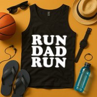 Run Dad Run Marathon Running Spectator Tank Top