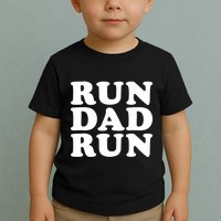 Run Dad Run Marathon Running Spectator Toddler T-Shirt