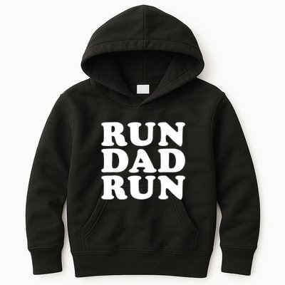 Run Dad Run Marathon Running Spectator Kids Hoodie