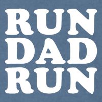 Run Dad Run Marathon Running Spectator Garment-Dyed Sweatshirt