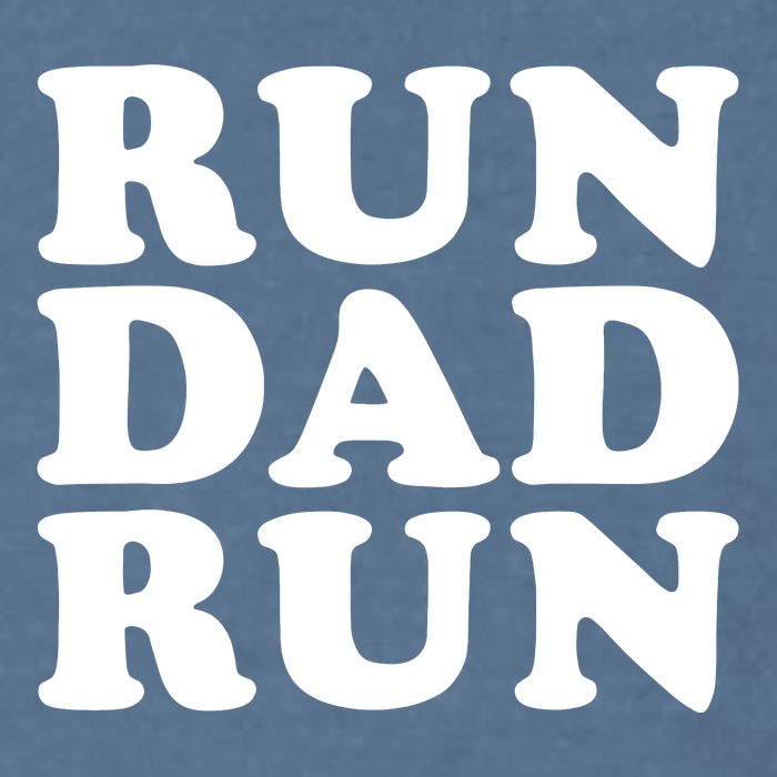 Run Dad Run Marathon Running Spectator Garment-Dyed Sweatshirt