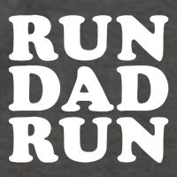 Run Dad Run Marathon Running Spectator Vector Backpack