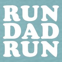 Run Dad Run Marathon Running Spectator Sueded Cloud Jersey T-Shirt