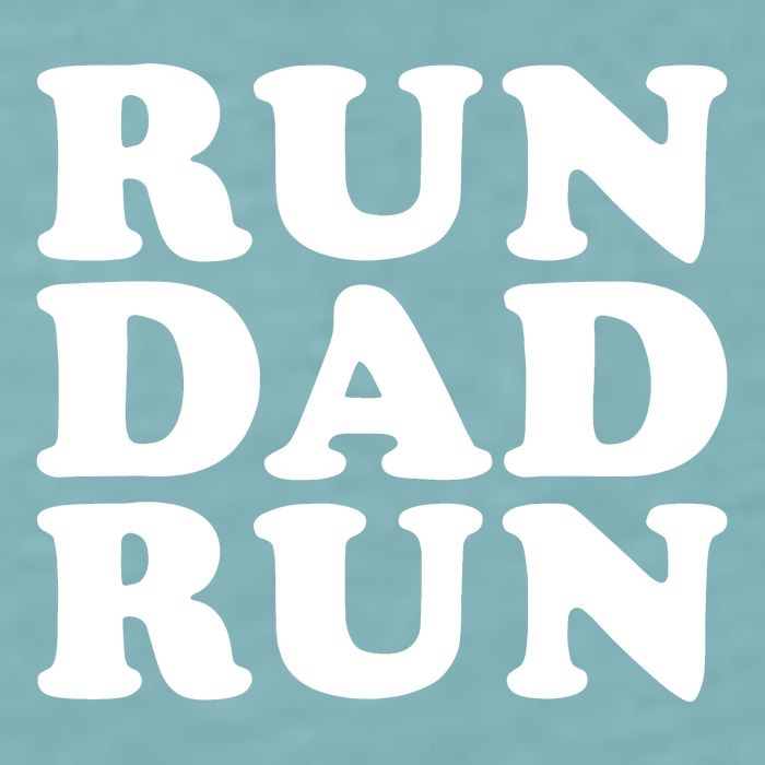 Run Dad Run Marathon Running Spectator Sueded Cloud Jersey T-Shirt