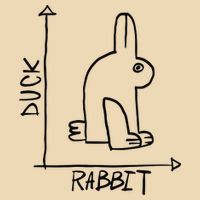 Rabbit Duck Drawstring Bag