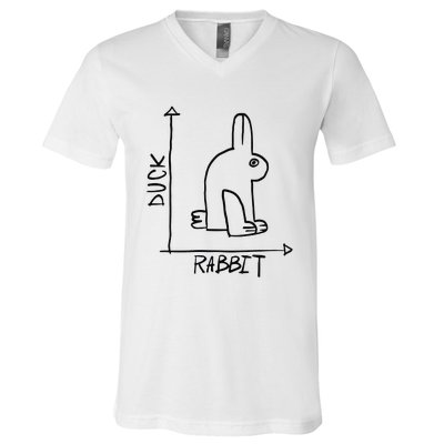 Rabbit Duck V-Neck T-Shirt