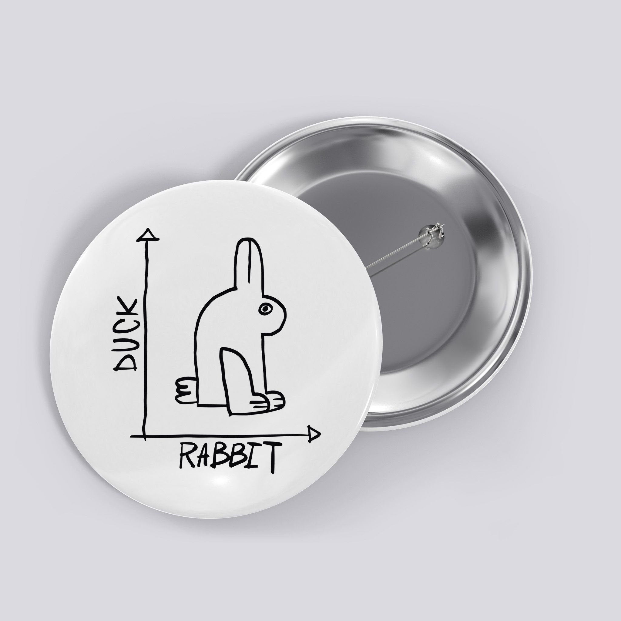 Rabbit Duck Button