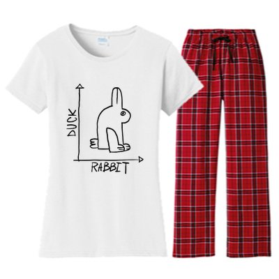 Rabbit Duck Women's Flannel Pajama Set