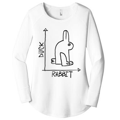 Rabbit Duck Women's Perfect Tri Tunic Long Sleeve Shirt