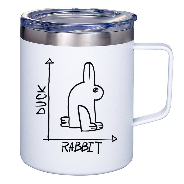 Rabbit Duck 12oz Stainless Steel Coffee Mug