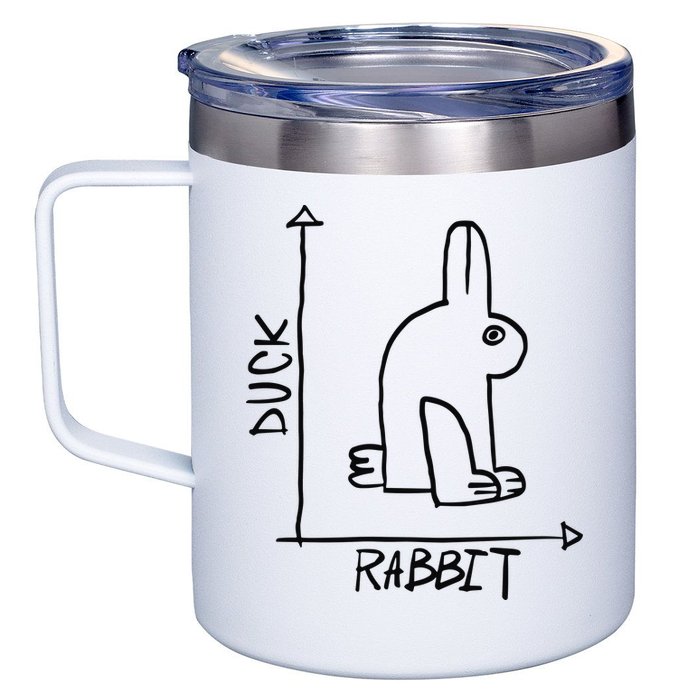 Rabbit Duck 12oz Stainless Steel Coffee Mug