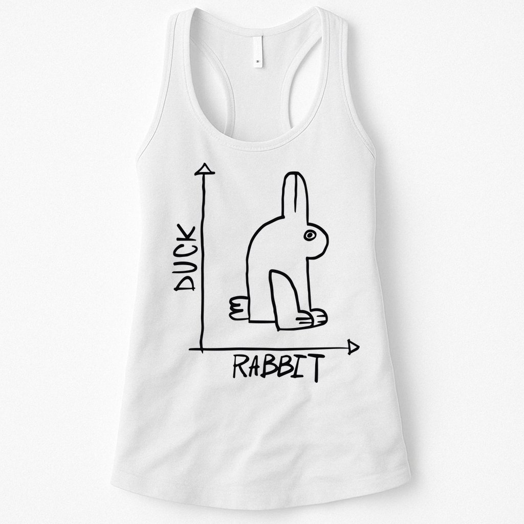 Rabbit Duck Womens Tank Top