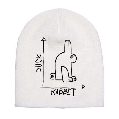 Rabbit Duck Short Acrylic Beanie