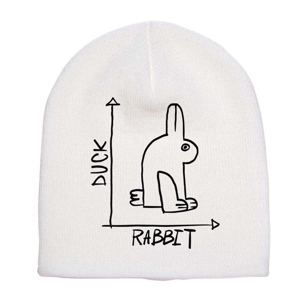 Rabbit Duck Short Acrylic Beanie