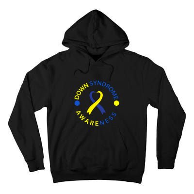 Ribbon Down Right Perfect Down Syndrome Awareness Gift Tall Hoodie