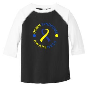 Ribbon Down Right Perfect Down Syndrome Awareness Gift Toddler Fine Jersey T-Shirt