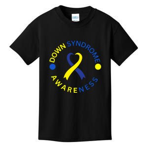 Ribbon Down Right Perfect Down Syndrome Awareness Gift Kids T-Shirt