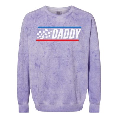 Racing Dad Race Car Pit Crew Birthday gifts for dad Colorblast Crewneck Sweatshirt