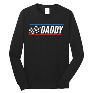 Racing Dad Race Car Pit Crew Birthday gifts for dad Long Sleeve Shirt