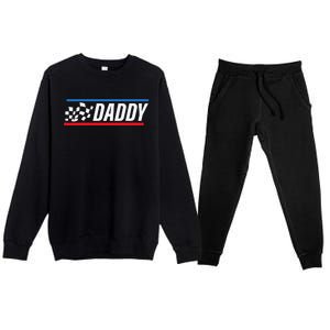 Racing Dad Race Car Pit Crew Birthday gifts for dad Premium Crewneck Sweatsuit Set