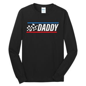 Racing Dad Race Car Pit Crew Birthday gifts for dad Tall Long Sleeve T-Shirt