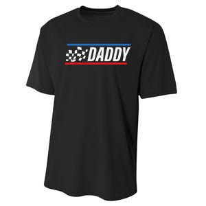 Racing Dad Race Car Pit Crew Birthday gifts for dad Performance Sprint T-Shirt