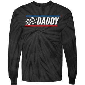 Racing Dad Race Car Pit Crew Birthday gifts for dad Tie-Dye Long Sleeve Shirt