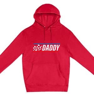 Racing Dad Race Car Pit Crew Birthday gifts for dad Premium Pullover Hoodie