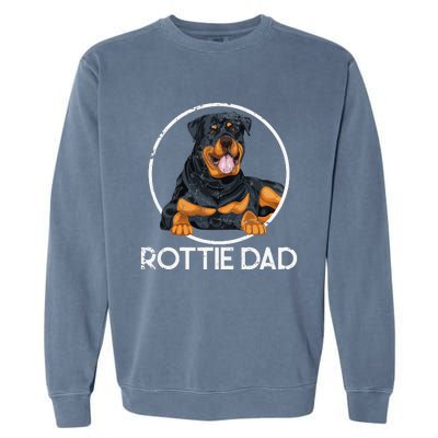 Rottie Dad Rottweiler Garment-Dyed Sweatshirt