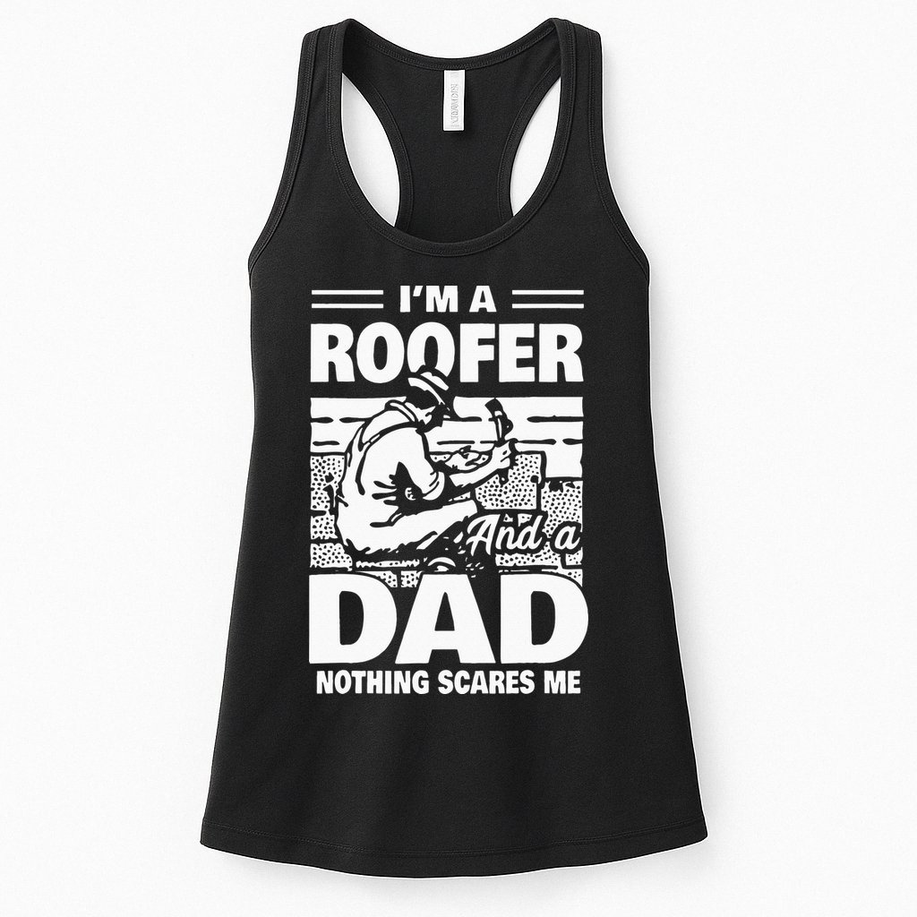 Roofer Dad Roofing Fathers Day Gift Womens Tank Top