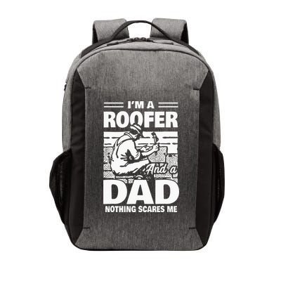 Roofer Dad Roofing Fathers Day Gift Vector Backpack