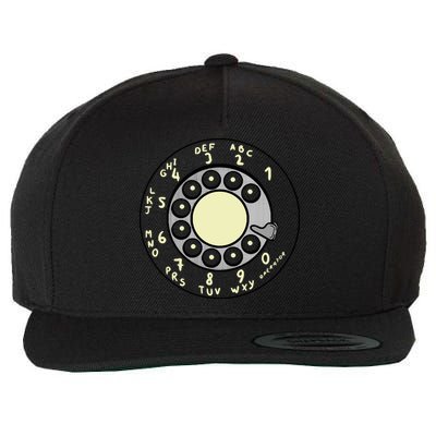 Rotary Dial Wool Snapback Cap