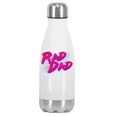 Rad Dad Retro Stainless Steel Insulated Water Bottle