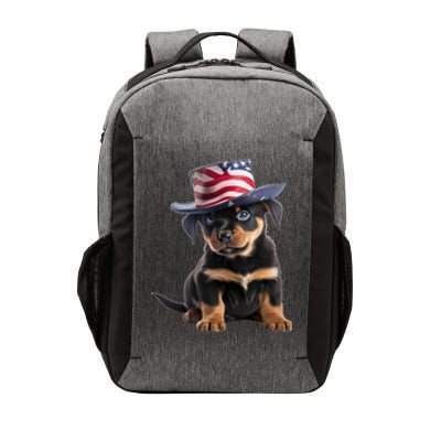 Rottweiler Dog Rottie Puppy USA Flag Cute Rottweilers Dogs Vector Backpack