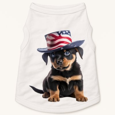 Rottweiler Dog Rottie Puppy USA Flag Cute Rottweilers Dogs Doggie Tank